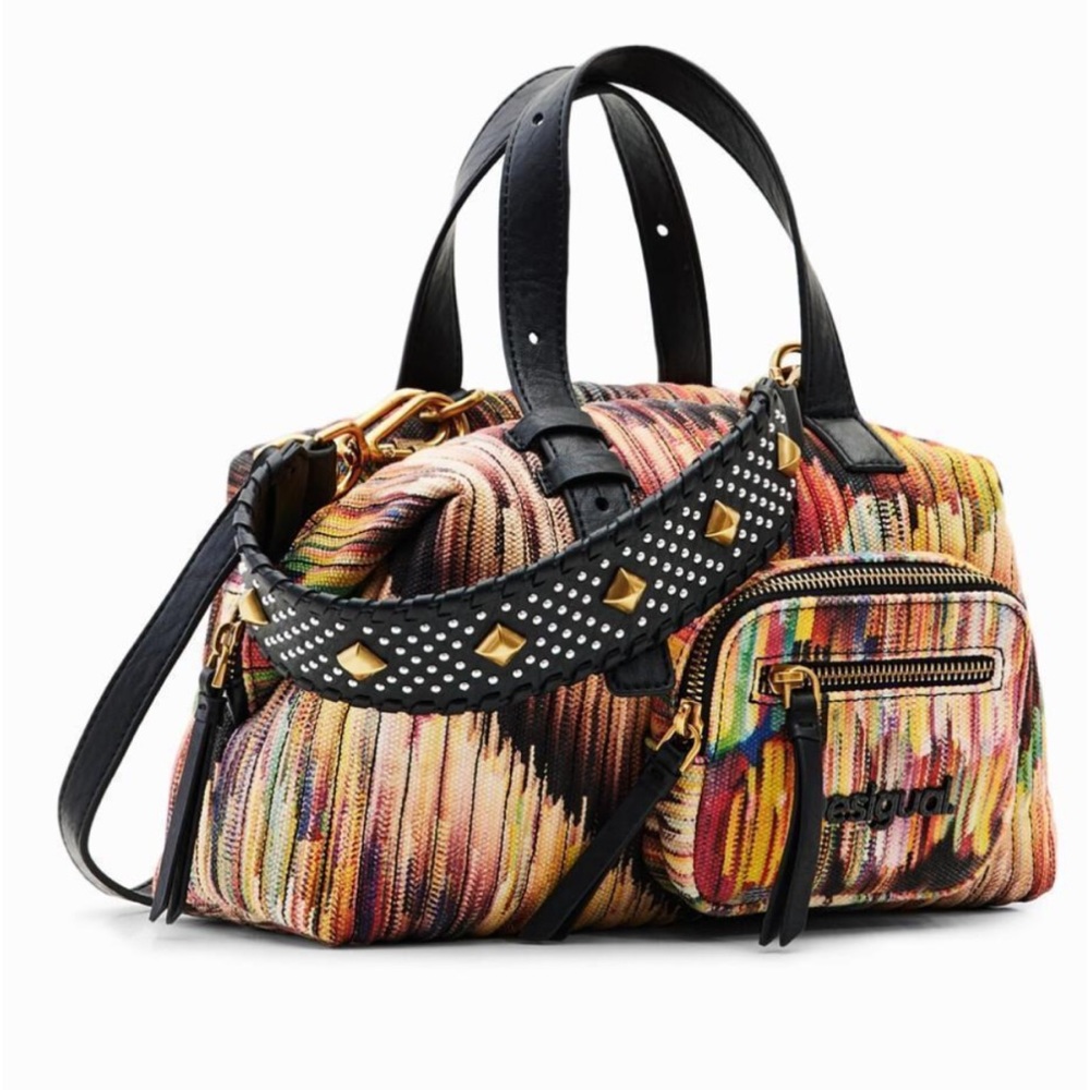 Multi Colored Stripe Canvas Bowling